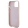 Guess GUHCP15SPSQSQSP iPhone 15 / 14 / 13 6.1 różowy/pink hardcase Quilted Metal Logo
